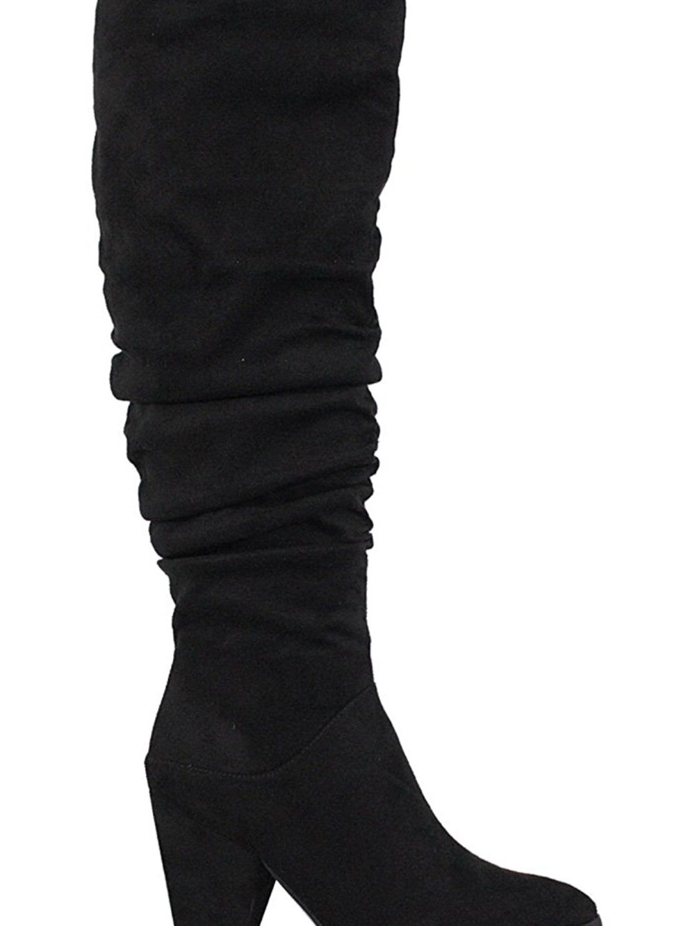 Women's Black Over-the-Knee Suede Boot